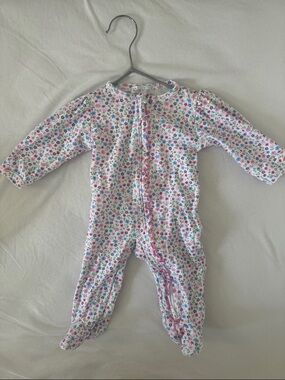 Kissy Kissy Footed One-Piece Pajamas - Multicolor Flowers